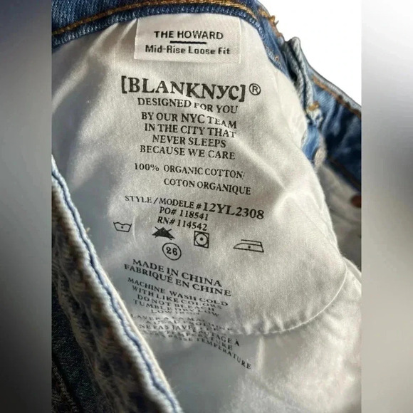 BLANKNYC Women's 26 The Howard Mid-Rise Loose Fit Jeans Denim Casual - Picture 11 of 11